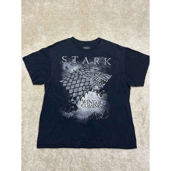Game Of Thrones Other - Game Of Thrones Tee Shirt Mens XL Black Stark Winter Coming Dragon TV Show Promo